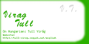virag tull business card